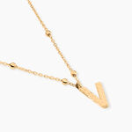 Collier Plaqu&eacute; Or Jaune Lettra - Bijoux sans pierre Femme | Histoire d&rsquo;Or