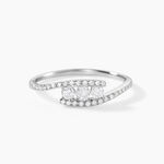 Bague Eternite Or Blanc Diamant - Bagues avec pierre Femme | Histoire d&rsquo;Or