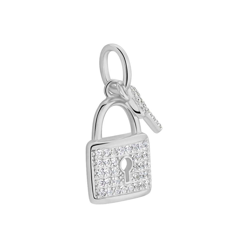 Pendentif Amelot Argent Blanc Oxyde De Zirconium - Pendentifs Femme | Histoire d’Or