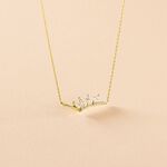 Collier Tiara Or Jaune Oxyde De Zirconium - Colliers Femme | Histoire d&rsquo;Or