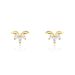 Boucles D'oreilles Puces Maralyn Or Jaune Oxyde De Zirconium - Clous d'oreilles Femme | Histoire d’Or