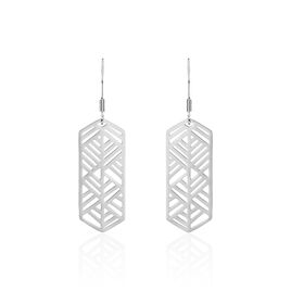 Boucles D'oreilles Pendantes Lilou Acier Blanc - Boucles d'oreilles fantaisie Femme | Histoire d’Or