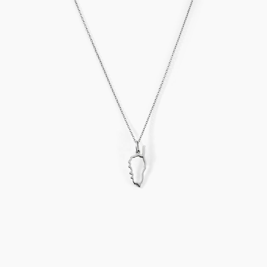Pendentif Corse Argent Blanc - Pendentifs Famille | Histoire d&rsquo;Or