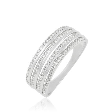 Bague Ines Or Blanc Diamant - Bagues avec pierre Femme | Histoire d’Or