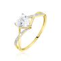 Bague Or Jaune Clothilde Oxyde De Zirconium
