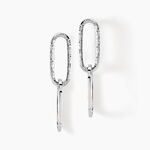 Boucles D'oreilles Pendantes Cedrine Argent Blanc - Boucles d'oreilles fantaisie Femme | Histoire d&rsquo;Or
