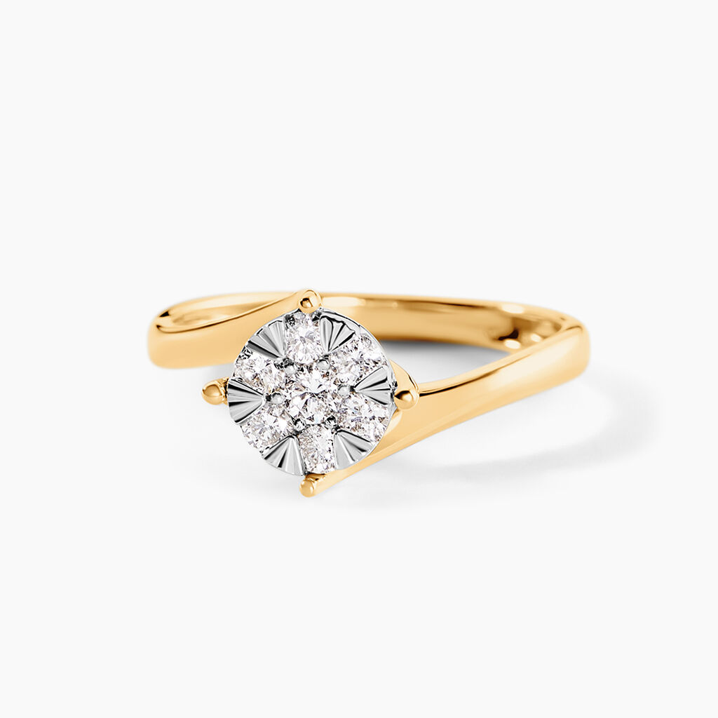 Bague Kenaniah Or Jaune Diamant Synthétique - Nouveautés Femme | Histoire d’Or