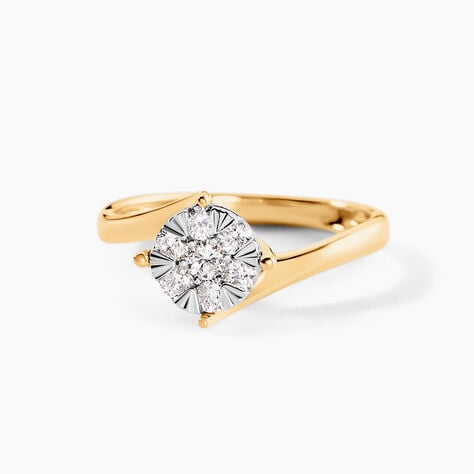 Bague Kenaniah Or Jaune Diamant Synthétique - Nouveautés Femme | Histoire d’Or