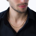 Collier Dami Maille Grain De Cafe Or Tricolore - Chaines Homme | Histoire d&rsquo;Or