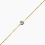 Bracelet Arenale Argent Dor&eacute; A L'Or 750/1000 Topaze - Bracelets Femme | Histoire d&rsquo;Or