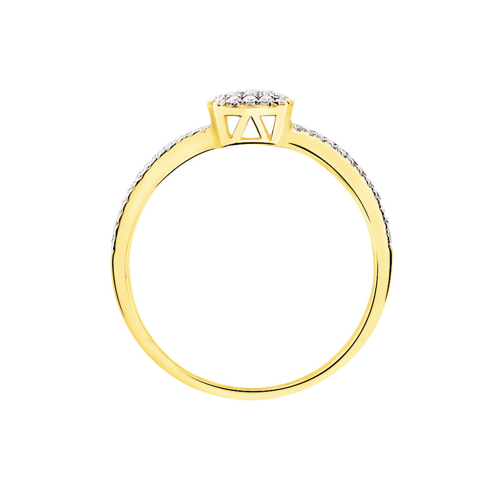 Bague Aude Or Jaune Diamant - Bagues avec pierre Femme | Histoire d’Or