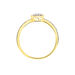 Bague Aude Or Jaune Diamant - Bagues avec pierre Femme | Histoire d’Or