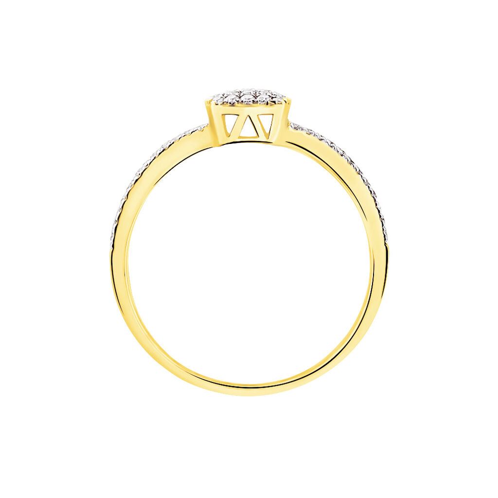 Bague Aude Or Jaune Diamant - Bagues avec pierre Femme | Histoire d’Or