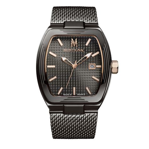 Montre Montignac Tonneau Gris - Montres Homme | Histoire d&rsquo;Or