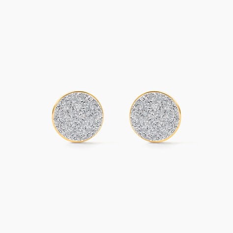 Boucles D'oreilles Puces Eryne Or Jaune - Clous d'oreilles Femme | Histoire d&rsquo;Or