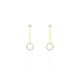 Boucles D'oreilles Puces Lim Or Jaune  - Clous d'oreilles Femme | Histoire d’Or