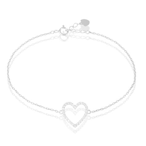 Bracelet Assya Or Blanc Oxyde De Zirconium - Bracelets Femme | Histoire d’Or