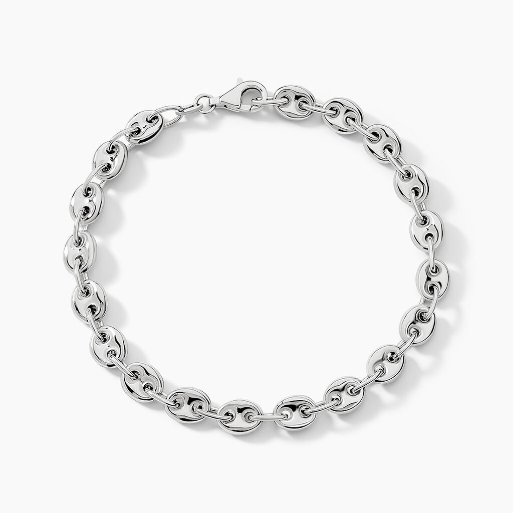 Bracelet Carrus Argent Blanc - Bracelets chaîne Homme | Histoire d’Or