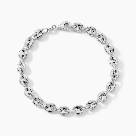 Bracelet Carrus Argent Blanc - Bracelets chaîne Homme | Histoire d’Or