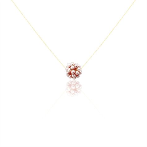 Collier Flocon Or Jaune Perles De Culture - Colliers Femme | Histoire d’Or