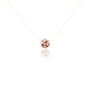 Collier Flocon Or Jaune Perles De Culture