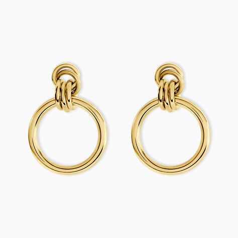 Boucles D'oreilles Puces Josephine Acier Doré - Boucles d'oreilles fantaisie Femme | Histoire d’Or