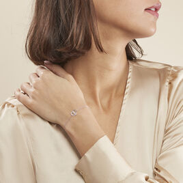 Bracelet Guilia Argent Blanc Oxyde De Zirconium - Bracelets Coeur Femme | Histoire d’Or