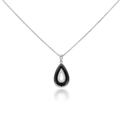 Collier Boyce Argent Blanc Céramique Oxyde De Zirconium - Colliers fantaisie Femme | Histoire d’Or