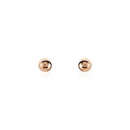 Boucles D'oreilles Puces Or Rose Fidelia - Clous d'oreilles Femme | Histoire d’Or