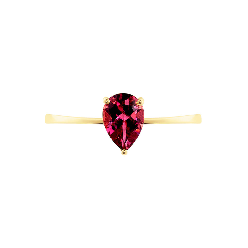 Bague Rhodolite Fever Or Jaune Rhodolite - Bagues solitaires Femme | Histoire d’Or