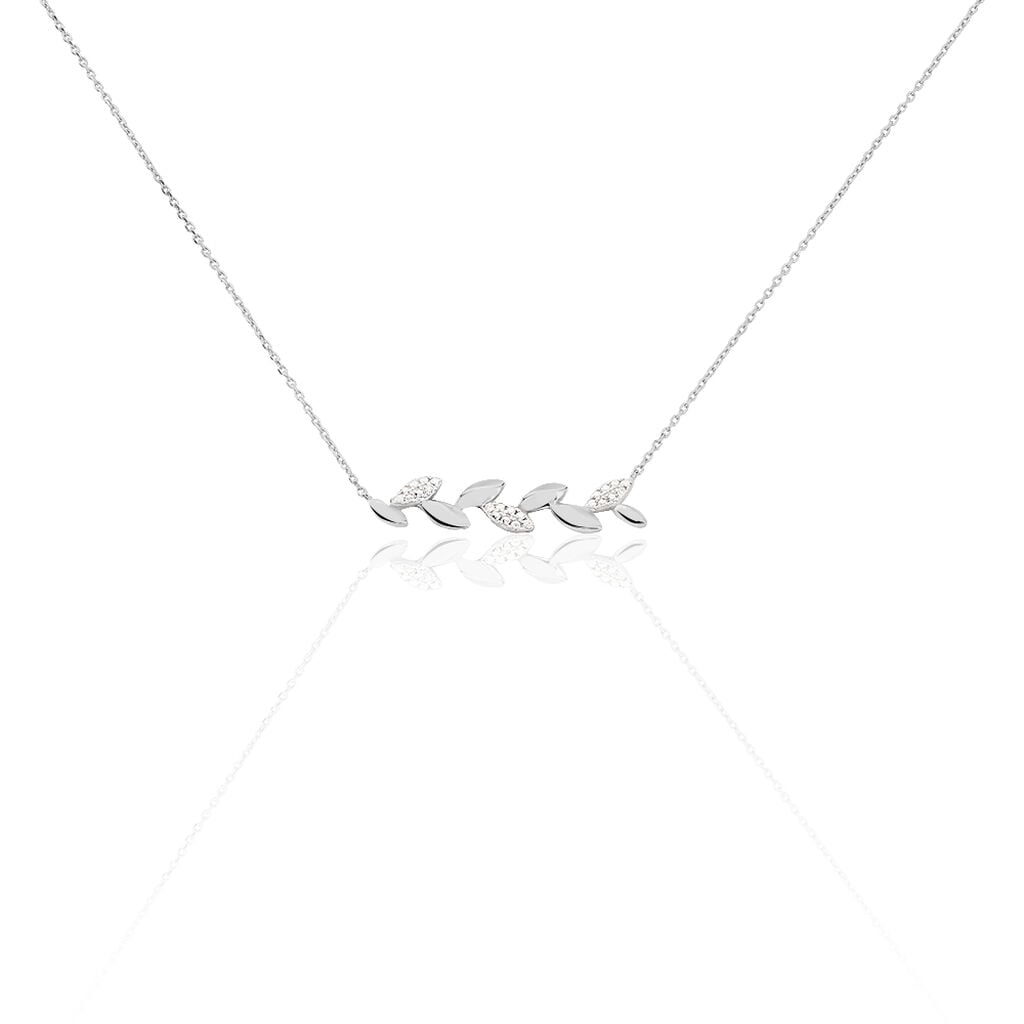 Collier Anthea Or Blanc Diamant - Colliers Femme | Histoire d&rsquo;Or