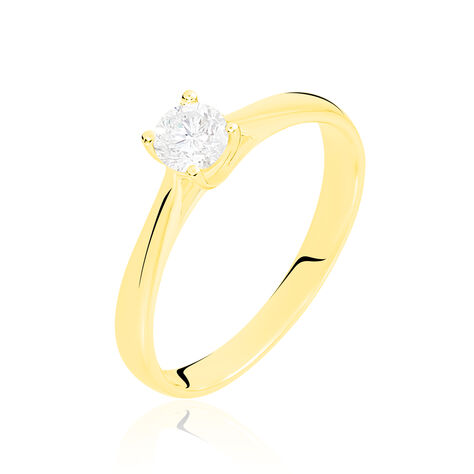 Bague Solitaire Victoria Or Jaune Diamant - Bagues solitaires Femme | Histoire d’Or