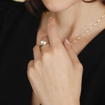 Bague Loeva Or Jaune Perle De Culture Et Oxyde De Zirconium - Bagues avec pierre Femme | Histoire d&rsquo;Or