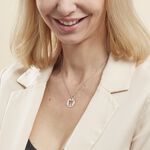 Pendentif Elio W Argent Blanc - Pendentifs Famille | Histoire d&rsquo;Or