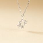 Collier Elinia Argent Blanc Oxyde De Zirconium - Colliers fantaisie Femme | Histoire d&rsquo;Or