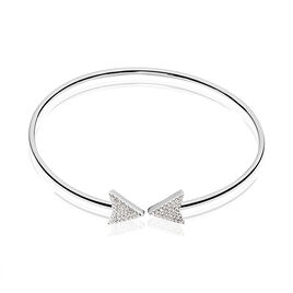 Bracelet Jonc Deva Argent Blanc Oxyde De Zirconium - Bracelets fantaisie Femme | Histoire d’Or