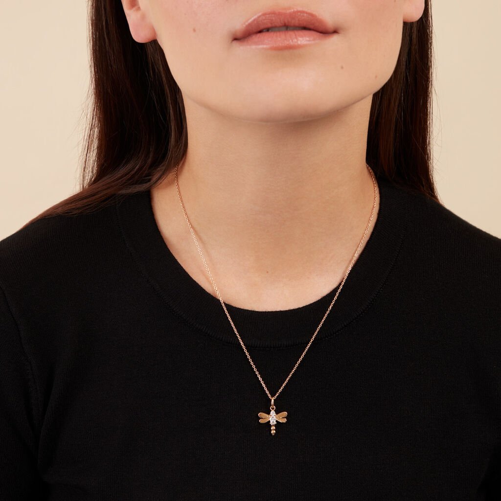 Collier Dixie Plaqué Or Doré Oxyde De Zirconium - Colliers Femme | Histoire d’Or