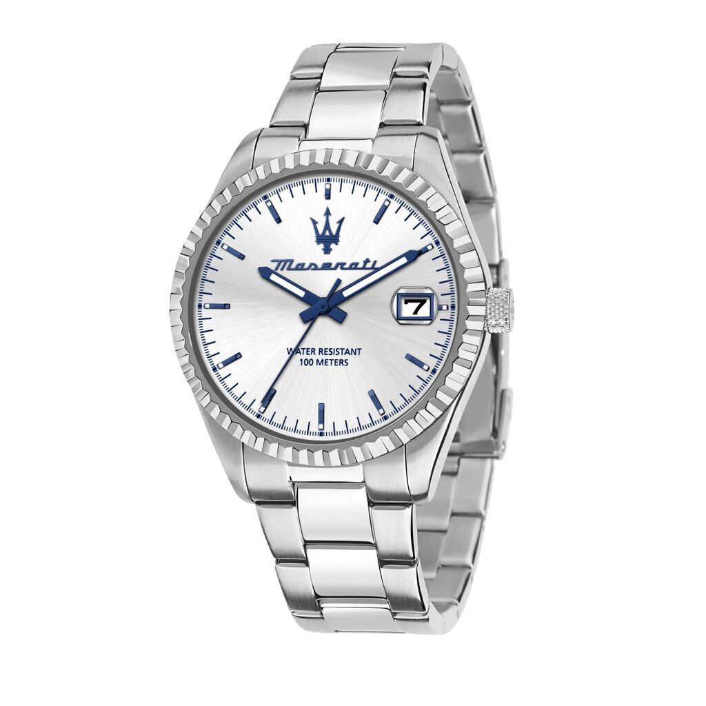 Montre Maserati Competizione Argent&eacute; - Montres Homme | Histoire d&rsquo;Or