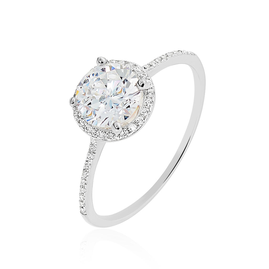 Comment Reconnaitre Un Diamant D Un Oxyde De Zirconium Bague Solitaire Gwenaella Or Blanc Oxyde De Zirconium - B3DFBZW02UL