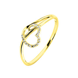 Bague Louise Or Jaune Diamant - Bagues avec pierre Femme | Histoire d’Or