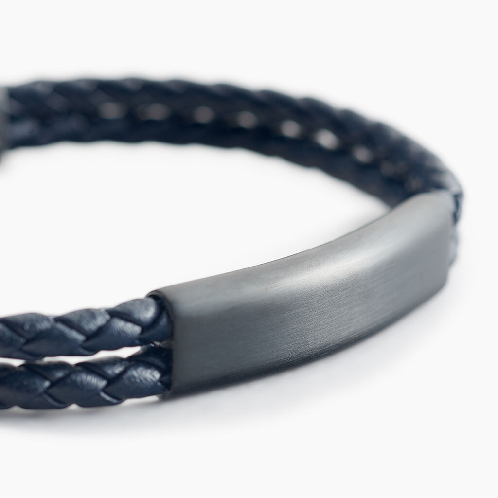 Bracelet Jourdan Come Cuir Bleu - Nouveautés bijoux Homme | Histoire d’Or