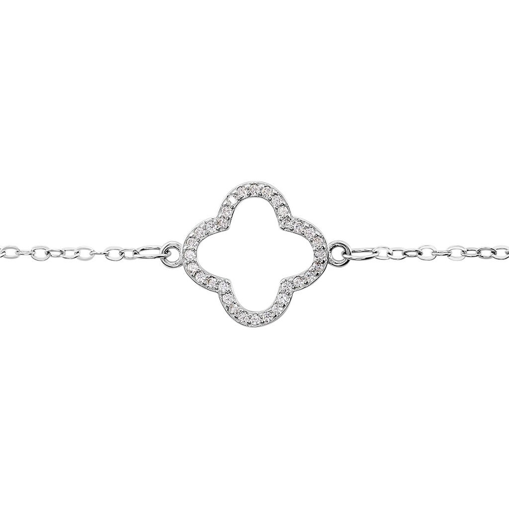 Bracelet Argent Blanc Finnegan Oxyde De Zirconium - Bracelets Femme | Histoire d&rsquo;Or