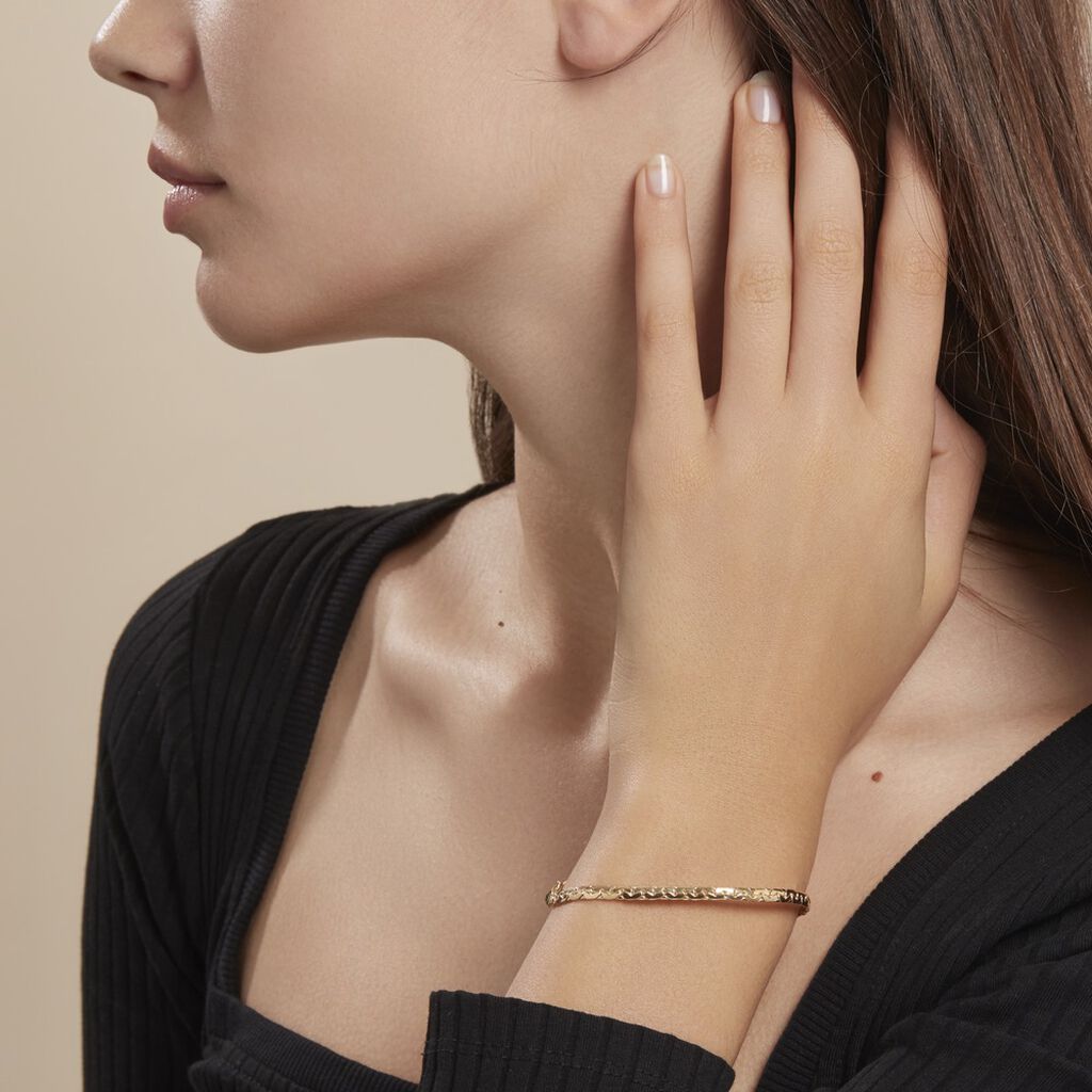 Bracelet Ivy Maille Haricot Or Jaune - Bracelets cha&icirc;ne Femme | Histoire d&rsquo;Or