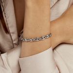 Bracelet Cadia Acier Blanc - Bracelets cha&icirc;ne Homme | Histoire d&rsquo;Or