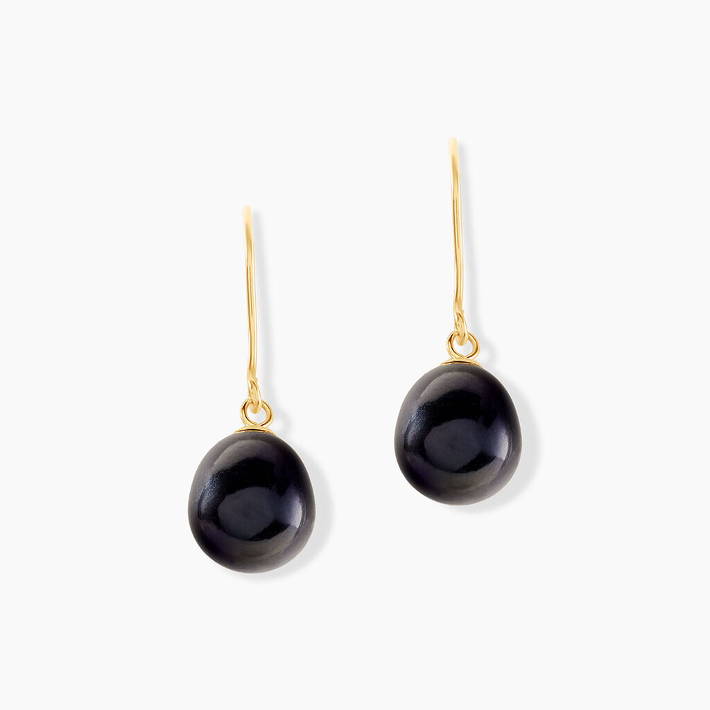 Boucles D'oreilles Pendantes Severiane Or Jaune Perle De Culture - Boucles d'oreilles pendantes Femme | Histoire d’Or