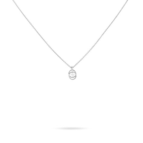 Collier Nid D'amour Or Blanc Diamant - Colliers Femme | Histoire d’Or