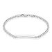 Bracelet Identité Argent Blanc Casper