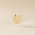 Collier Pastille Gravable Or Jaune - Colliers Naissance Femme | Histoire d&rsquo;Or