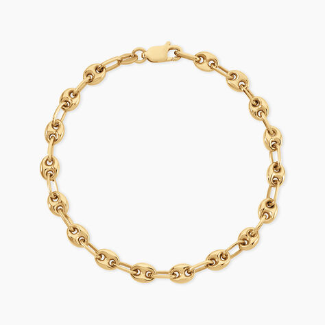 Bracelet Dami Argent Dor&eacute; A L'Or 750/1000 - Bijoux sans pierre Homme | Histoire d&rsquo;Or