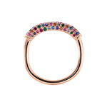 Bague Urban Call Argent Rose Pierre De Synthese Oxyde De Zirconium - Bagues avec pierre Femme | Histoire d&rsquo;Or